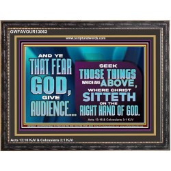 THE RIGHT HAND OF GOD  Church Office Wooden Frame  GWFAVOUR13063  "45X33"