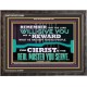THE LORD WILL GIVE YOU AS A REWARD  Eternal Power Wooden Frame  GWFAVOUR13080  