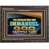 EVERLASTING GOD IMMANUEL..GOD WITH US  Contemporary Christian Wall Art Wooden Frame  GWFAVOUR13105  "45X33"