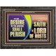 THE DESIRE OF THE WICKED SHALL PERISH  Christian Artwork Wooden Frame  GWFAVOUR13107  