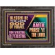 LET ALL THE PEOPLE SAY PRAISE THE LORD HALLELUJAH  Art & Wall Décor Wooden Frame  GWFAVOUR13128  