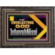 THE EVERLASTING GOD JEHOVAHNISSI  Contemporary Christian Art Wooden Frame  GWFAVOUR13131  