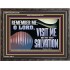 VISIT ME O LORD WITH THY SALVATION  Glass Wooden Frame Scripture Art  GWFAVOUR13136  "45X33"