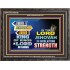 JEHOVAH OUR EVERLASTING STRENGTH  Church Wooden Frame  GWFAVOUR9536  "45X33"