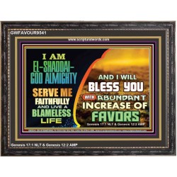 SERVE ME FAITHFULLY  Unique Power Bible Wooden Frame  GWFAVOUR9541  "45X33"