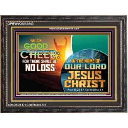 THERE SHALL BE NO LOSS  Righteous Living Christian Wooden Frame  GWFAVOUR9543  "45X33"