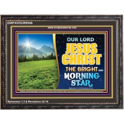 JESUS CHRIST THE BRIGHT AND MORNING STAR  Children Room Wooden Frame  GWFAVOUR9546  "45X33"