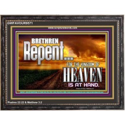 THE KINGDOM OF HEAVEN IS AT HAND  Children Room Wooden Frame  GWFAVOUR9571  "45X33"