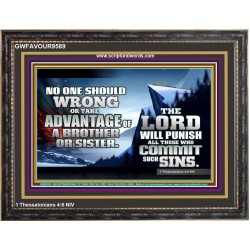 DO NOT TAKE ADVANTAGE OF YOUR BRETHREN  Children Room Wooden Frame  GWFAVOUR9589  "45X33"