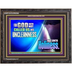 CALL UNTO HOLINESS  Sanctuary Wall Wooden Frame  GWFAVOUR9590  "45X33"
