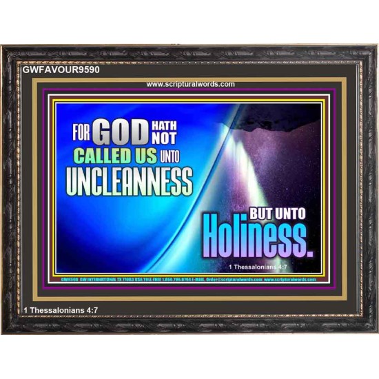 CALL UNTO HOLINESS  Sanctuary Wall Wooden Frame  GWFAVOUR9590  