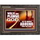 WALK AND PLEASE GOD  Scripture Art Wooden Frame  GWFAVOUR9594  