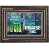 LET THE PEOPLE PRAISE THEE O GOD  Kitchen Wall Décor  GWFAVOUR9603  "45X33"