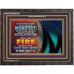 YOUR WORKS SHALL BE TRIED BY FIRE  Modern Art Picture  GWFAVOUR9796  