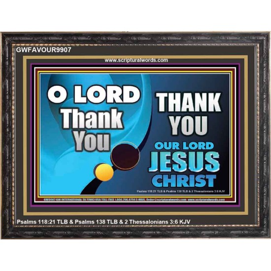 THANK YOU OUR LORD JESUS CHRIST  Custom Biblical Painting  GWFAVOUR9907  