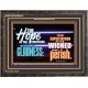 THE HOPE OF RIGHTEOUS IS GLADNESS  Scriptures Wall Art  GWFAVOUR9914  