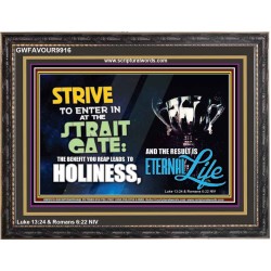 STRAIT GATE OF HOLINESS LEADS TO ETERNAL LIFE   Christian Paintings  GWFAVOUR9916  