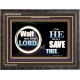 WAIT ON THE LORD AND HE SHALL SAVED THEE  Contemporary Christian Wall Art Wooden Frame  GWFAVOUR9920  