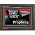 JESUS CHRIST THE SPIRIT OF PROPHESY  Encouraging Bible Verses Wooden Frame  GWFAVOUR9952  "45X33"