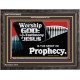 JESUS CHRIST THE SPIRIT OF PROPHESY  Encouraging Bible Verses Wooden Frame  GWFAVOUR9952  