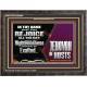 EXALTED IN THY RIGHTEOUSNESS  Bible Verse Wooden Frame  GWFAVOUR9984  