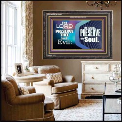 THY SOUL IS PRESERVED FROM ALL EVIL  Wall Décor  GWFAVOUR10087  "45X33"