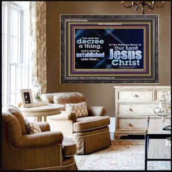 THE LIGHT SHALL SHINE UPON THY WAYS  Christian Quote Wooden Frame  GWFAVOUR10296  "45X33"