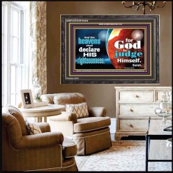 THE HEAVENS SHALL DECLARE HIS RIGHTEOUSNESS  Custom Contemporary Christian Wall Art  GWFAVOUR10304  "45X33"
