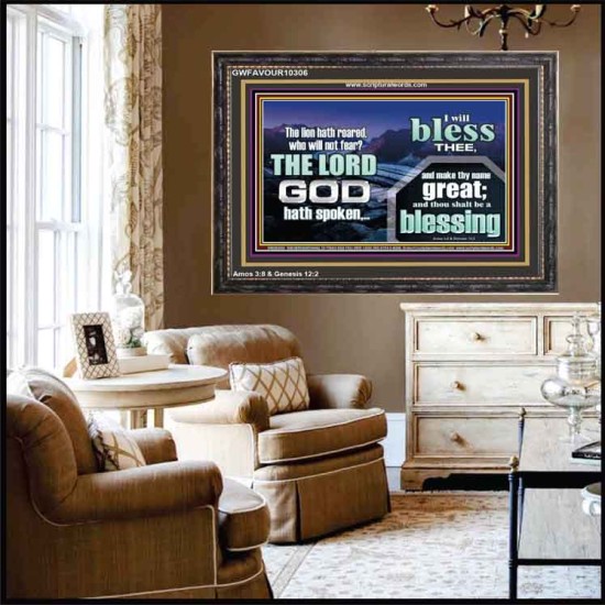 I BLESS THEE AND THOU SHALT BE A BLESSING  Custom Wall Scripture Art  GWFAVOUR10306  