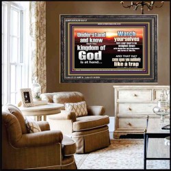 BEWARE OF THE CARE OF THIS LIFE  Unique Bible Verse Wooden Frame  GWFAVOUR10317  "45X33"