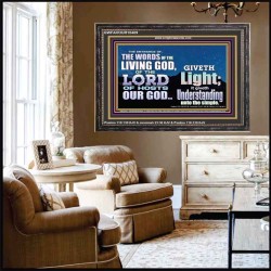 THE WORDS OF LIVING GOD GIVETH LIGHT  Unique Power Bible Wooden Frame  GWFAVOUR10409  "45X33"