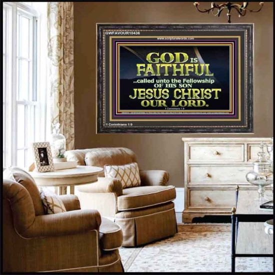 CALLED UNTO FELLOWSHIP WITH CHRIST JESUS  Scriptural Wall Art  GWFAVOUR10436  