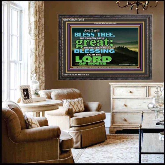 THOU SHALL BE A BLESSINGS  Wooden Frame Scripture   GWFAVOUR10451  