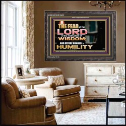 BEFORE HONOUR IS HUMILITY  Scriptural Wooden Frame Signs  GWFAVOUR10455  "45X33"
