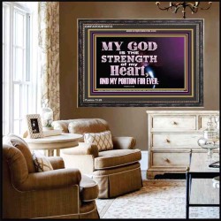 JEHOVAH THE STRENGTH OF MY HEART  Bible Verses Wall Art & Decor   GWFAVOUR10513  "45X33"