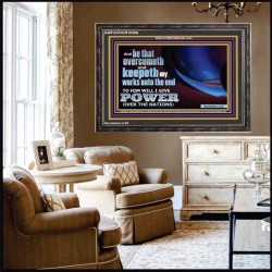 HE THAT ENDURES TO THE END  Wall & Art Décor  GWFAVOUR10586  "45X33"