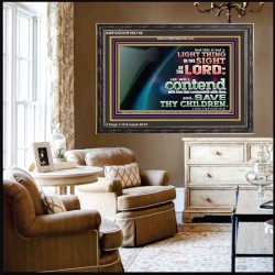LIGHT THING IN THE SIGHT OF THE LORD  Unique Scriptural ArtWork  GWFAVOUR10611B  "45X33"
