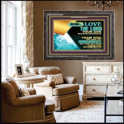 DO YOU LOVE THE LORD WITH ALL YOUR HEART AND SOUL. FEAR HIM  Bible Verse Wall Art  GWFAVOUR10632  "45X33"