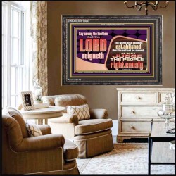 THE LORD IS A DEPENDABLE RIGHTEOUS JUDGE VERY FAITHFUL GOD  Unique Power Bible Wooden Frame  GWFAVOUR10682  "45X33"