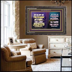 THE ARMOUR OF LIGHT OUR LORD JESUS CHRIST  Ultimate Inspirational Wall Art Wooden Frame  GWFAVOUR10689  "45X33"