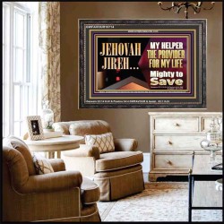 JEHOVAHJIREH THE PROVIDER FOR OUR LIVES  Righteous Living Christian Wooden Frame  GWFAVOUR10714  "45X33"