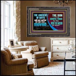 THE ANCIENT OF DAYS WILL NOT SUFFER THY FOOT TO BE MOVED  Scripture Wall Art  GWFAVOUR10728  "45X33"