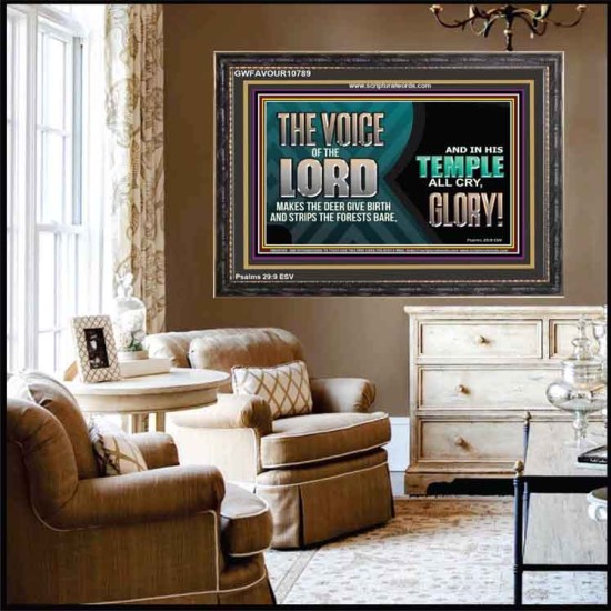 THE VOICE OF THE LORD MAKES THE DEER GIVE BIRTH  Art & Wall Décor  GWFAVOUR10789  