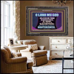 DELIVER ME FROM BLOODGUILTINESS  Religious Wall Art   GWFAVOUR11741  "45X33"