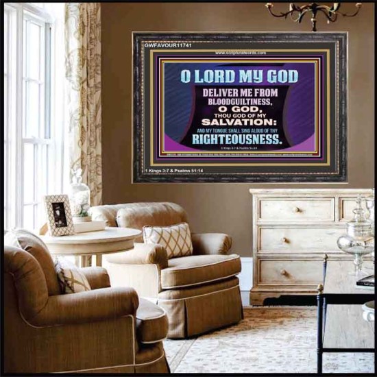 DELIVER ME FROM BLOODGUILTINESS  Religious Wall Art   GWFAVOUR11741  