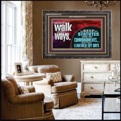 KEEP MY STATUTES AND MY COMMANDMENTS  Custom Wall Scripture Art  GWFAVOUR12125  "45X33"