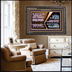 REND YOUR HEART AND NOT YOUR GARMENTS AND TURN BACK TO THE LORD  Custom Inspiration Scriptural Art Wooden Frame  GWFAVOUR12146  "45X33"