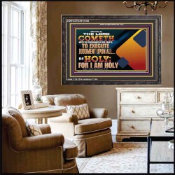 THE LORD COMETH WITH TEN THOUSANDS OF HIS SAINTS TO EXECUTE JUDGEMENT  Bible Verse Wall Art  GWFAVOUR12166  "45X33"