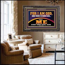 UNTO ME EVERY KNEE SHALL BOW  Scripture Wall Art  GWFAVOUR12176  "45X33"