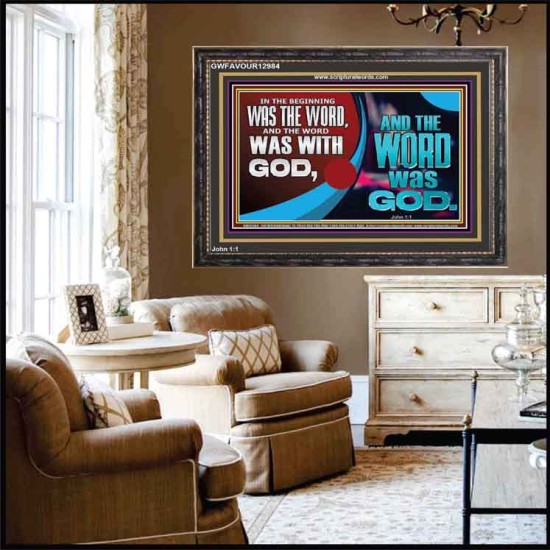 THE WORD OF LIFE THE FOUNDATION OF HEAVEN AND THE EARTH  Ultimate Inspirational Wall Art Picture  GWFAVOUR12984  